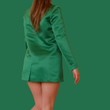 Load image into Gallery viewer, Green satin Set