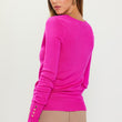 Load image into Gallery viewer, LONG SLEEVE V NECK KNIT SWEATER WITH BUTTONED CUFF