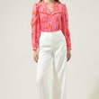 Load image into Gallery viewer, pink top floral print