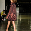 Load image into Gallery viewer, Burgundy oversize blazer dress with gold bottoms