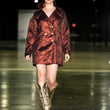 Load image into Gallery viewer, Burgundy oversize blazer dress