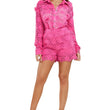 Load image into Gallery viewer, fuchsia crochet flower set