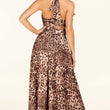 Load image into Gallery viewer, Leopard print maxi dress featuring a halter neck - iavisionboutique