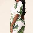 Load image into Gallery viewer, Leaf Print Shirt Dress - iavisionboutique