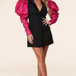 Load image into Gallery viewer, Pink Puff Sleeves Minidress