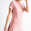 Load image into Gallery viewer, Pink Athletic Short Sleeve Top - iavisionboutique