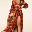 Load image into Gallery viewer, Rusty Abstract Print Maxi Dress