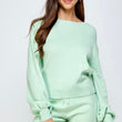 Load image into Gallery viewer, MINT LONG SLEEVE SOLID TOP & SHORT SET - iavisionboutique