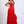 Load image into Gallery viewer, Red Color V-neck Lace Maxi Dress
