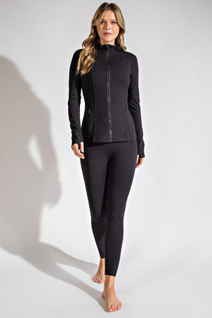 BLACK DEFINED BUTTER SOFT JACKET