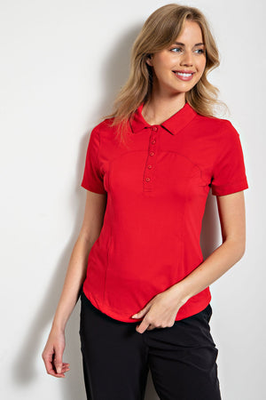 RED GOLF POLO SHIRTS