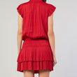Load image into Gallery viewer, RED MINI DRESS WITH PLEATED
