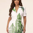 Load image into Gallery viewer, Leaf Print Shirt Dress
