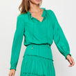 Load image into Gallery viewer, Green satin dress
