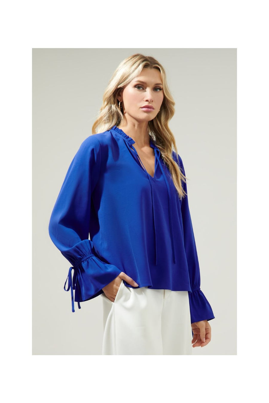 Split Neck Blouse