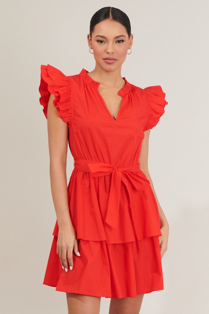 red tiered mini dress Red Tiered Mini Dress – IA VISION BOUTIQUE