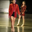Load image into Gallery viewer, Red Beaded Blazer Dress
