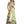 Load image into Gallery viewer, Cherry blossom print lime green woven top and pant two-piece set.
