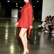 Load image into Gallery viewer, Red Beaded Blazer Dress
