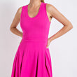 Load image into Gallery viewer, PINK BUTTER V NECK DRESS
