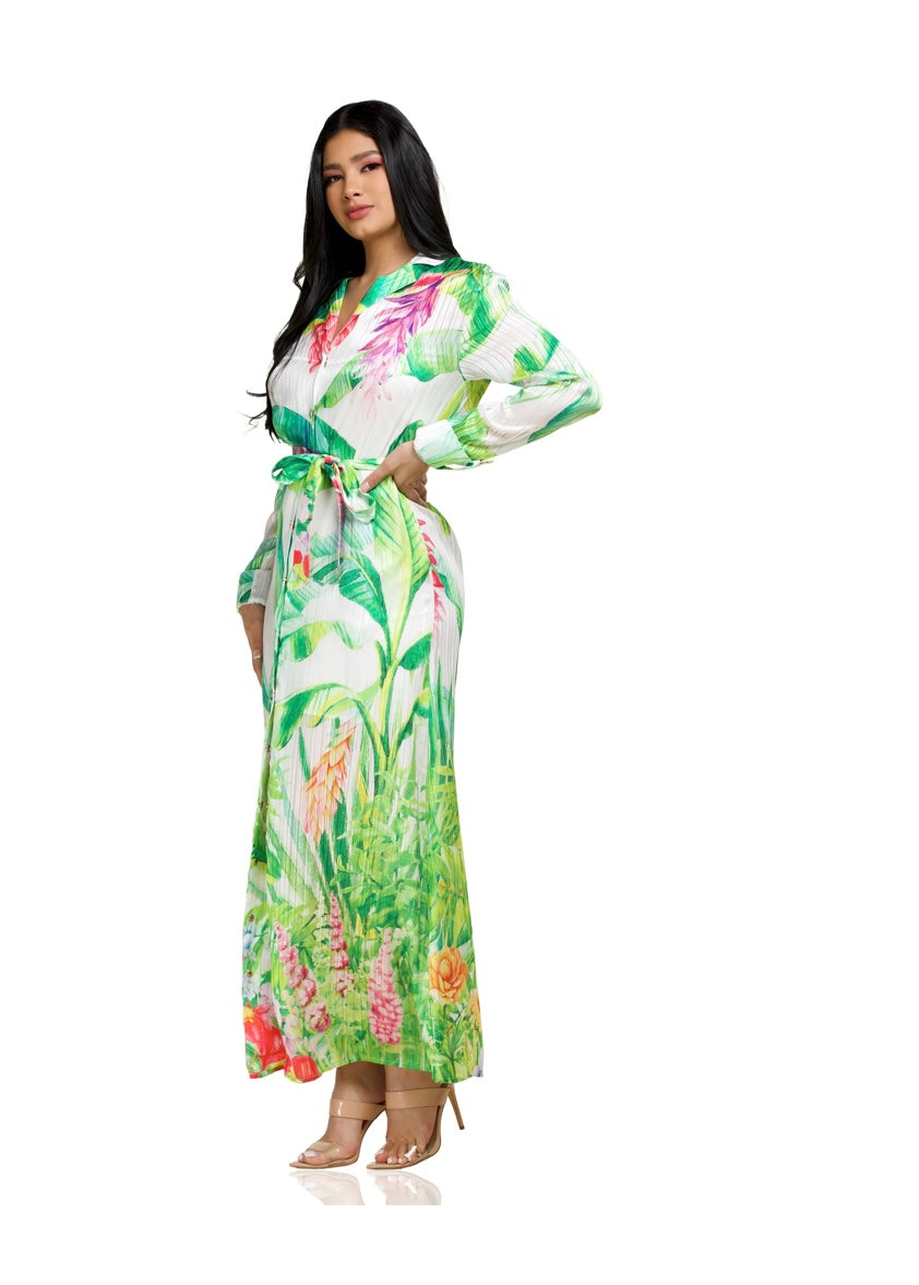 Tropical leaf print