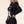 Load image into Gallery viewer, FL0RAL BLAZER DRESS ON A BLACK MOCKNECK - iavisionboutique
