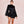 Load image into Gallery viewer, Black dress loose long sleeve mini - iavisionboutique
