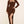 Load image into Gallery viewer, Maxi dress in brown with gold-tone chain - iavisionboutique
