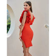 Load image into Gallery viewer, Red bandage dress
