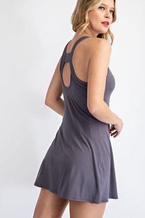 GREY TENNIS ROMPER DRESS IA VISION BOUTIQUE GREY TENNIS ROMPER DRESS IA VISION BOUTIQUE